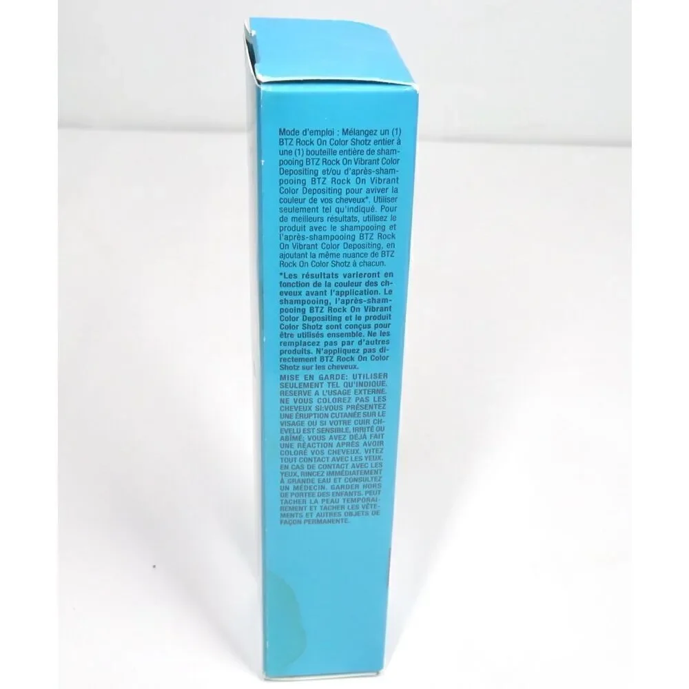BTZ Rock On Color Shotz Temporary Color Tripped Up Turquoise .34 Fl oz New in Bo